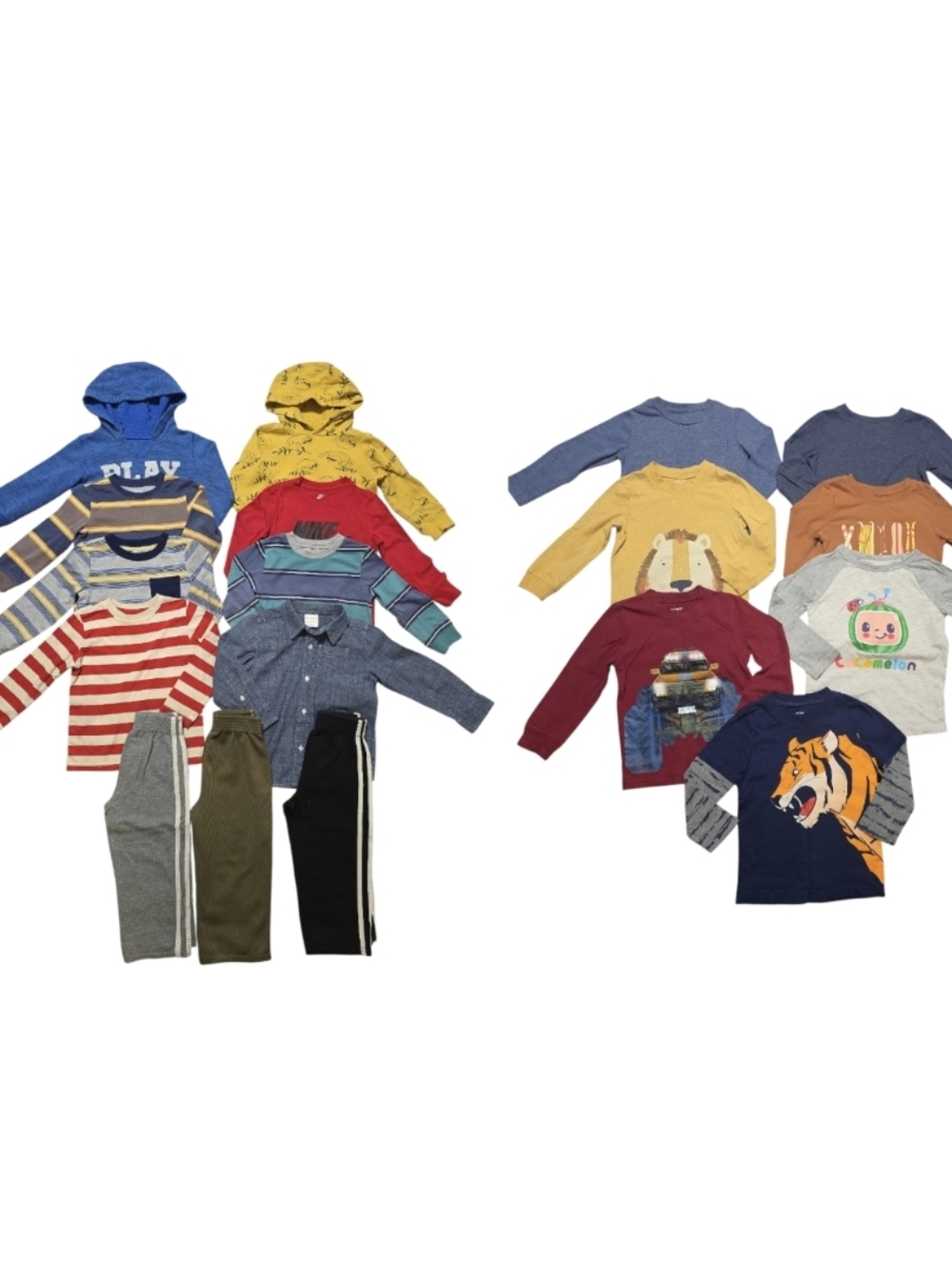 Bundle Lot Toddler Boys Pants/long Sleeve Shirts Sizes 24M/2T